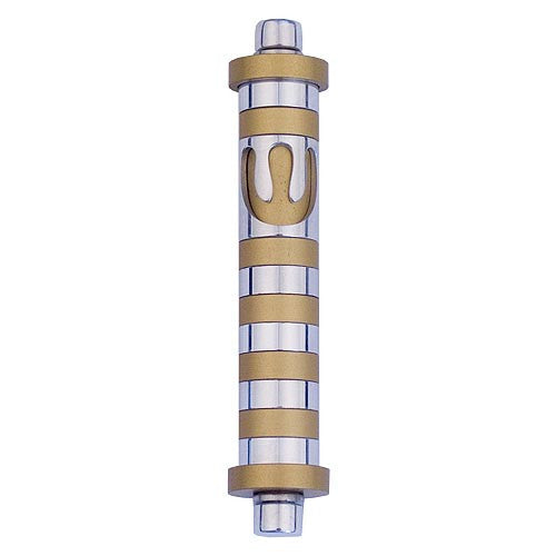 STRIPES MEZUZAH - SMALL - MZ- 021 - Agayof Judaica