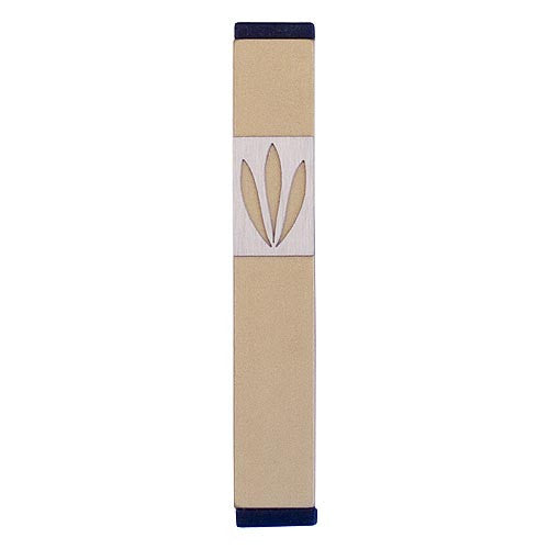 LEAVES SHIN MEZUZAH - SMALL - MZ-186 - Agayof Judaica