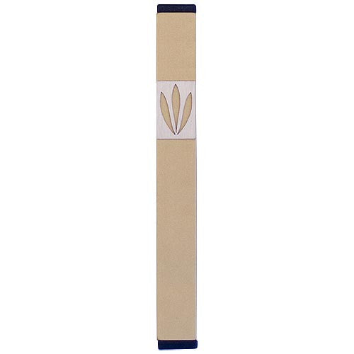 LEAVES SHIN MEZUZAH - MEDIUM - MZ-196 - Agayof Judaica
