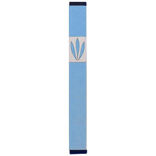 LEAVES SHIN MEZUZAH - MEDIUM - MZ-200 - Agayof Judaica