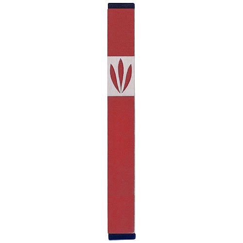 LEAVES SHIN MEZUZAH - MEDIUM - MZ-203 - Agayof Judaica