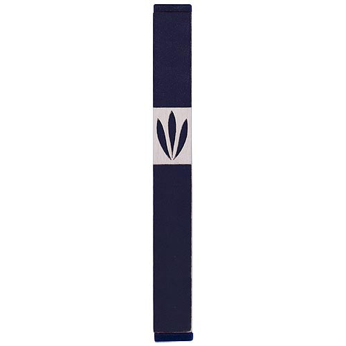 LEAVES SHIN MEZUZAH - XL - MZ-225 - Agayof Judaica
