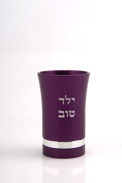 BABY CUP BOY - PURPLE - BABYBOY001 - Agayof Judaica