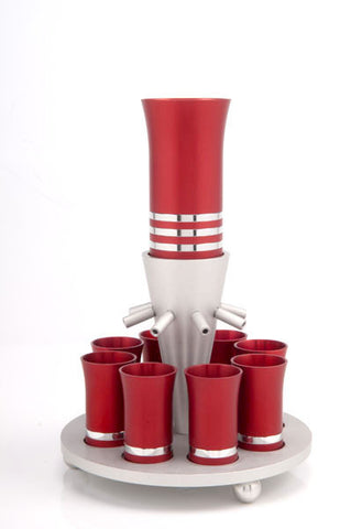 SET OF 8 CUPS - FOUNTAIN009 - Agayof Judaica