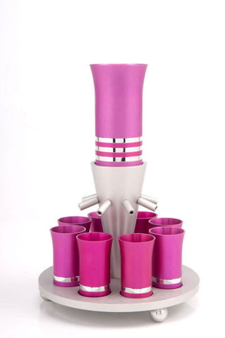 SET OF 8 CUPS - FOUNTAIN013 - Agayof Judaica