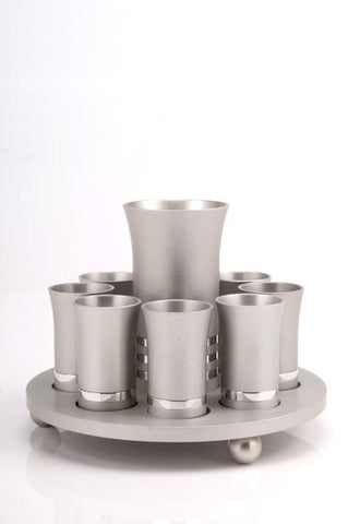 KIDUSH SET FOR 8 - KIDDUSH-SET001 - Agayof Judaica