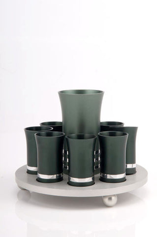 KIDUSH SET FOR 8 - KIDDUSH-SET010 - Agayof Judaica