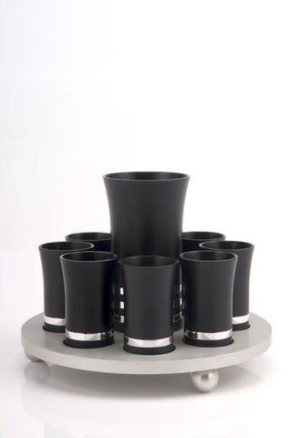 KIDUSH SET FOR 8 - KIDDUSH-SET011 - Agayof Judaica