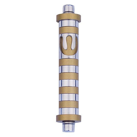 STRIPES MEZUZAH - SMALL - MZ- 021 - Agayof Judaica