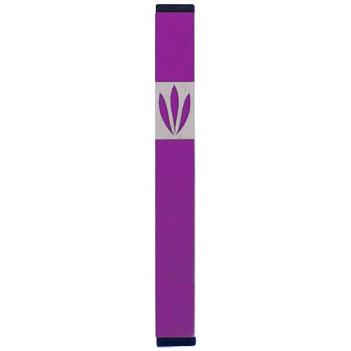 LEAVES SHIN MEZUZAH - MEDIUM - MZ-201 - Agayof Judaica